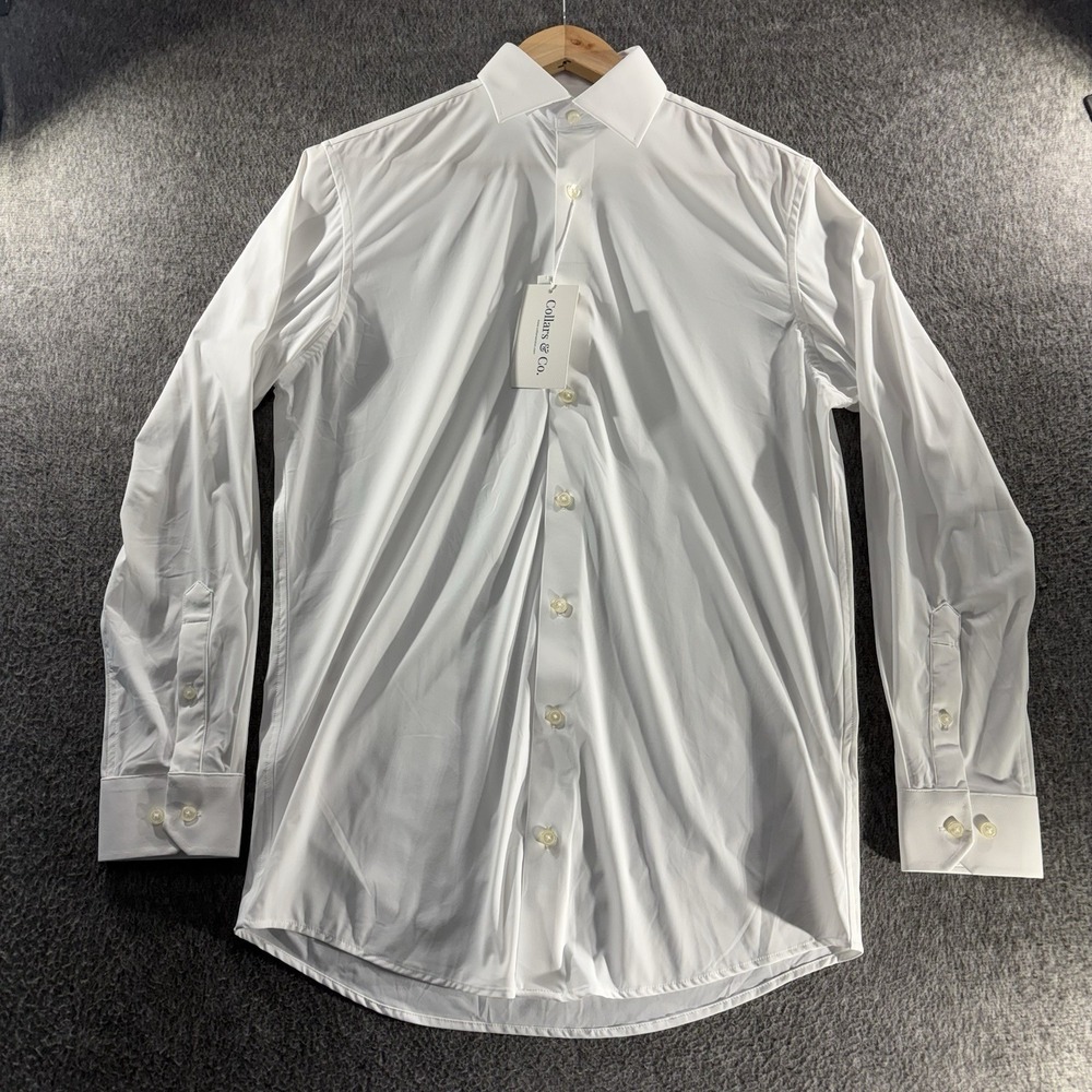 Collars and Co NWT Long Sleeve Dress Shirt Apex - White Size Small